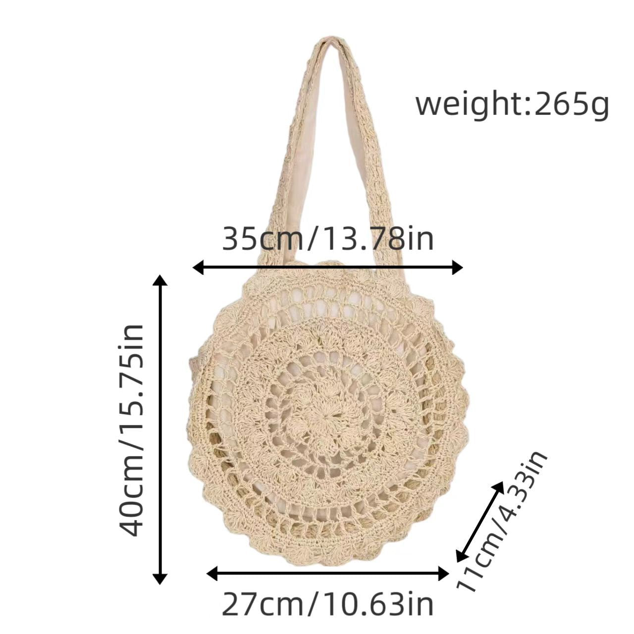 Häkel-Tasche mit Nostalgischem Design Brehn