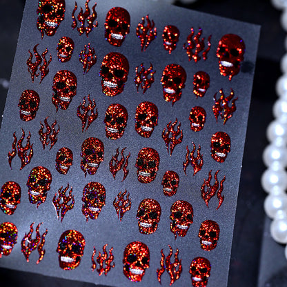 Glänzende Krone Nagelkunst Aufkleber