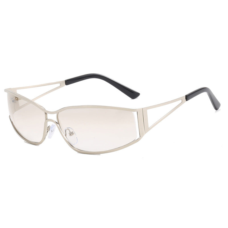 Damen sportliche Sonnenbrille im futuristischen Stil Brehn