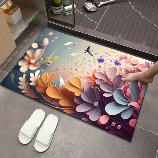 3D-texturiert Blumenmatte Brehn