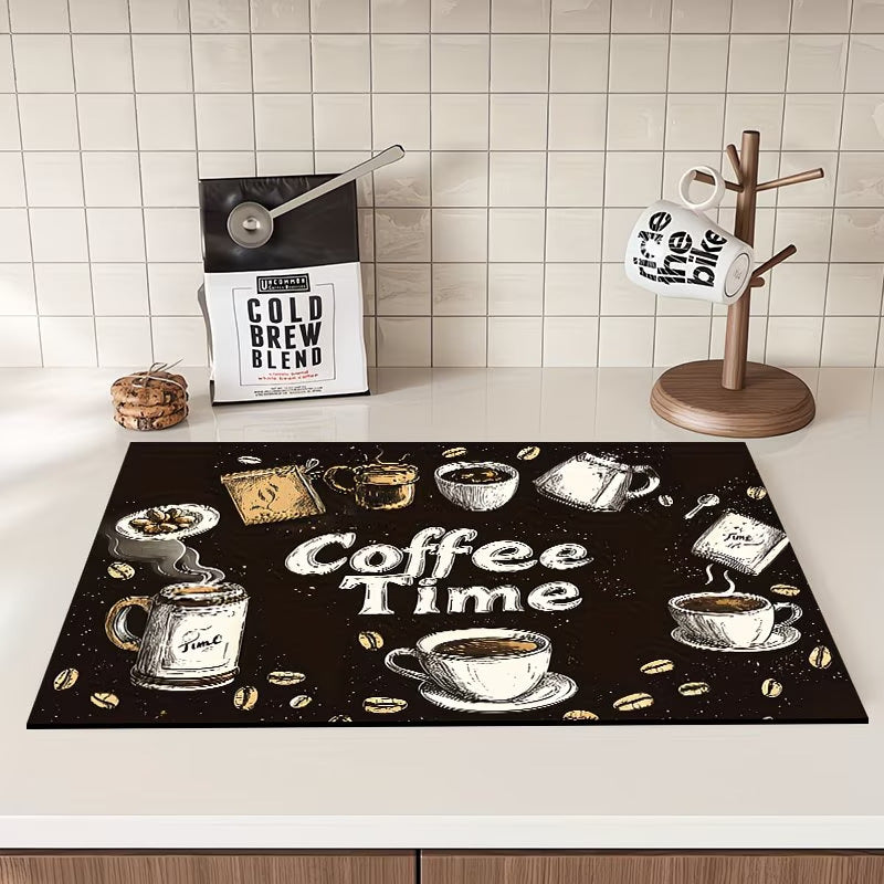 Kaffee-Themen Küchenmatte