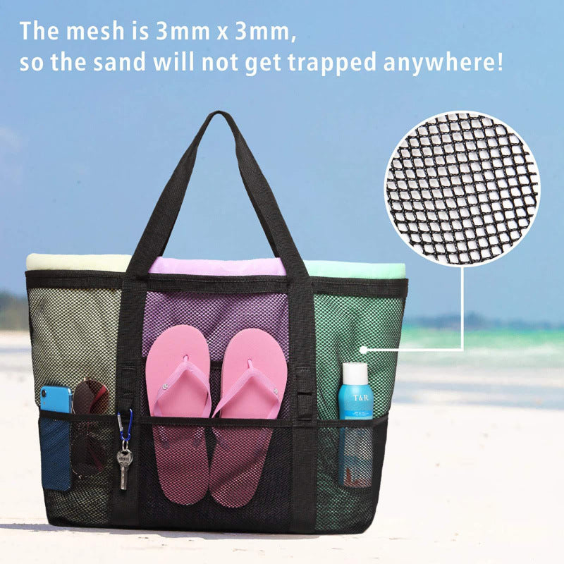 Strandtasche mit Atmungsaktivem Netzmaterial Brehn