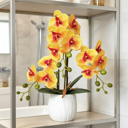Realistische Orchideen Blumenarrangement