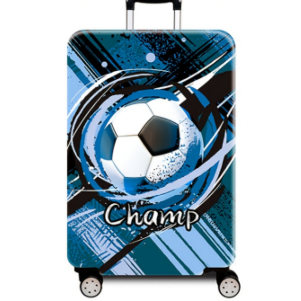 Damen Hartschalenreisekoffer mit dynamischem Fußball-Motiv Brehn
