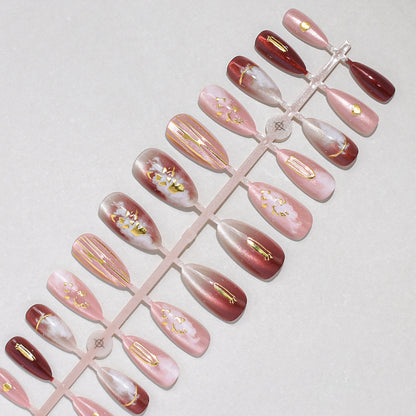 Elegantes Press-On Nagelkunst-Set Brehn