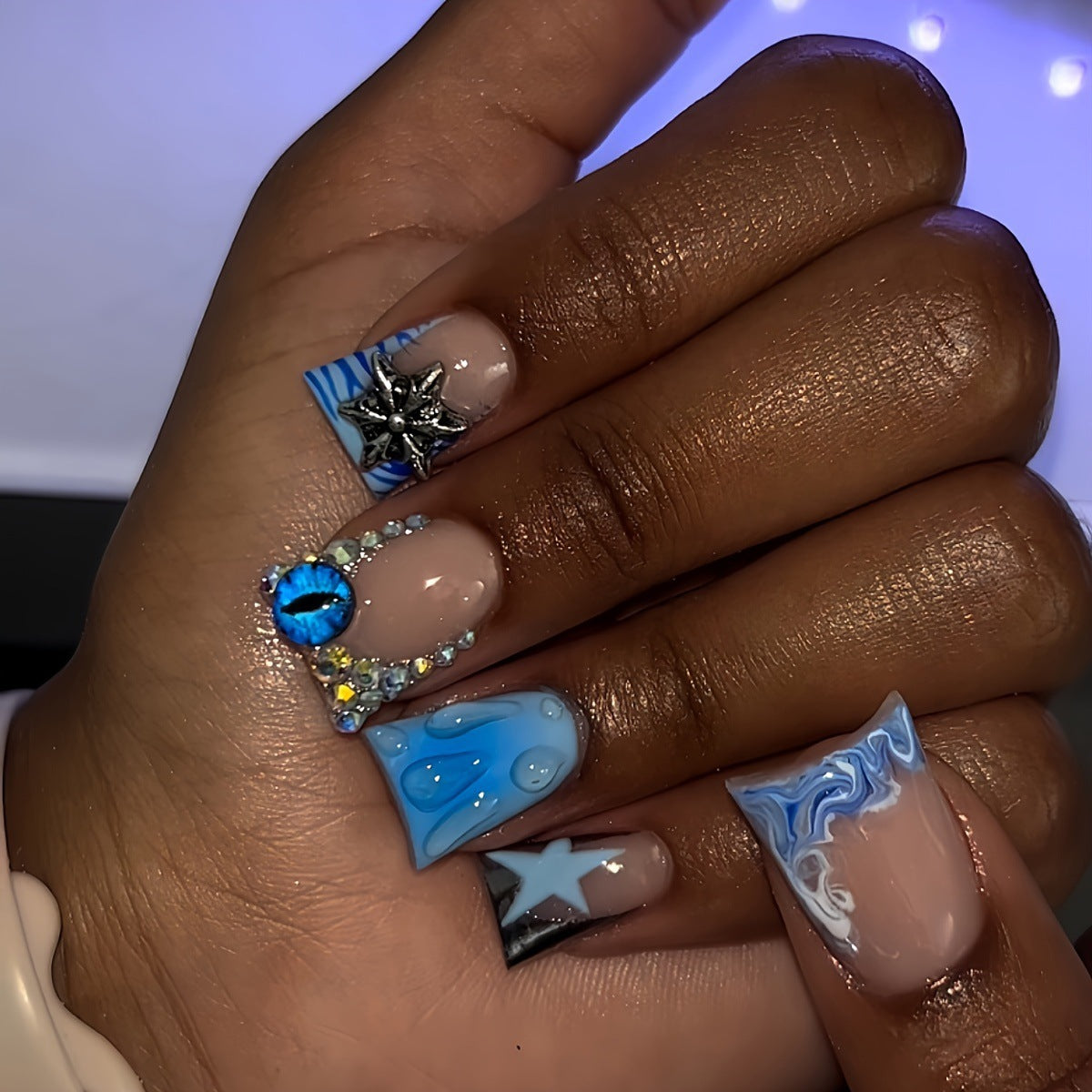 3D Künstlerisches Gel-Nail-Design Brehn