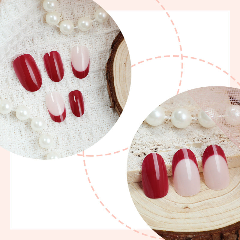 Premium Glänzendes Press-On Nagelkunstset Brehn