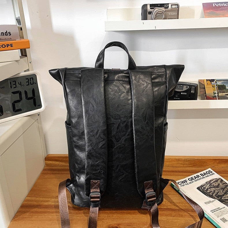 Lässiger Leder-Rucksack Brehn
