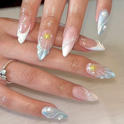 Künstlerische Gel Press-On Nagelspitzen Brehn