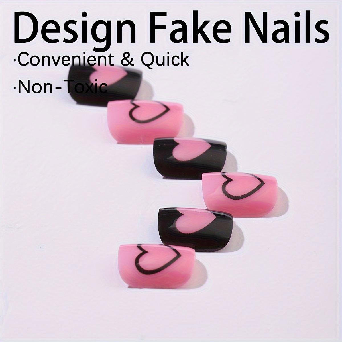 Kreatives Nagelkunst Set mit Herzmustern Brehn