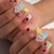 Floral Press-On Nagelkunstset Brehn