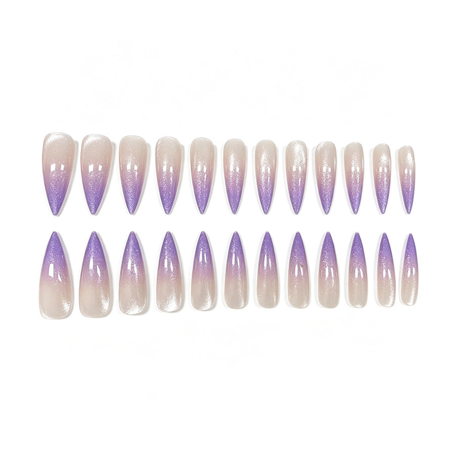 Glitter Ombre Stiletto Nagelverlängerungen Brehn