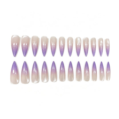 Glitter Ombre Stiletto Nagelverlängerungen Brehn