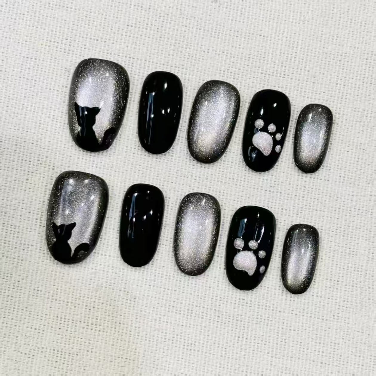 Stylisches Künstlerisches Press-On-Nagelset Brehn