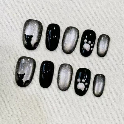 Stylisches Künstlerisches Press-On-Nagelset Brehn
