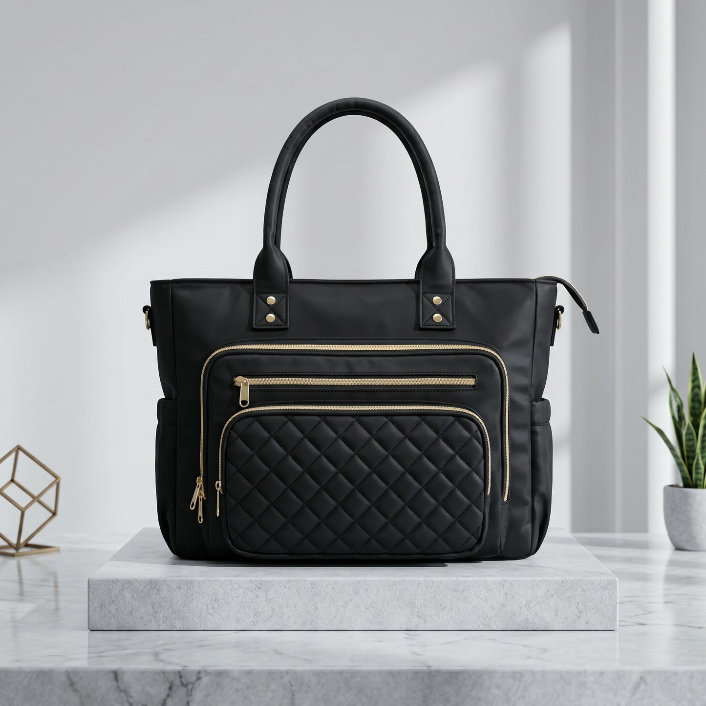 Handtasche mit Eleganter Steppoptik Brehn