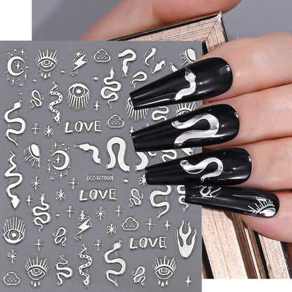 Floral Decorative Nail Art Aufkleber