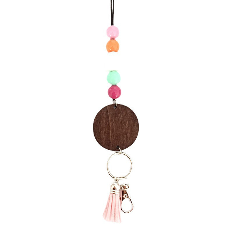 Holzperlen Schlüsselanhänger Halter Brehn