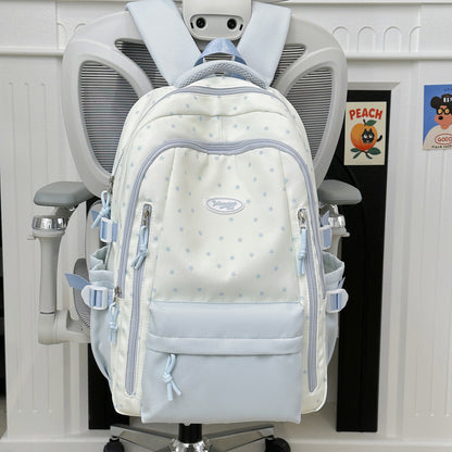 Chic multifunktionaler Schulrucksack mit Stern-Applikationen