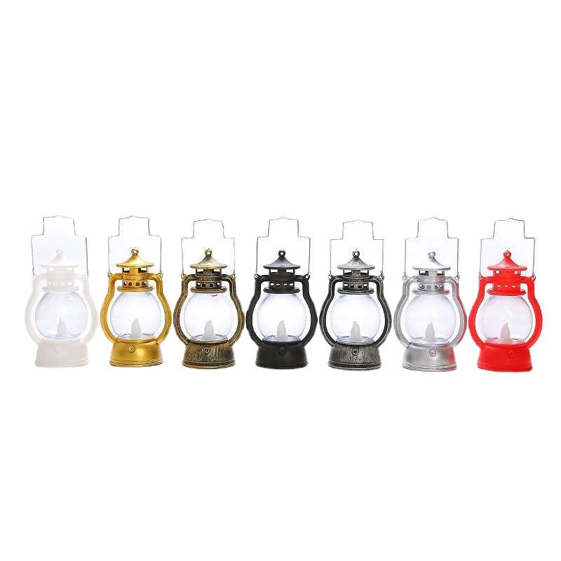 Vintage-Style LED Flameless Glaslaterne Kerzenlichter mit flackernder Flamme und tragbarem Griff Brehn