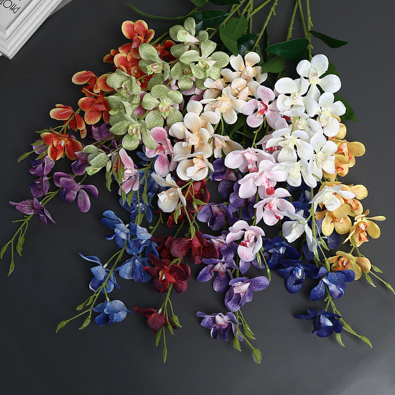 Elegante Faux-Orchideenstängel für die Heimdekoration