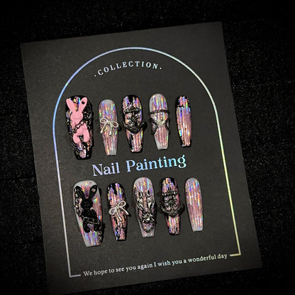 3D Themen Press-On Nagel Kunst Set