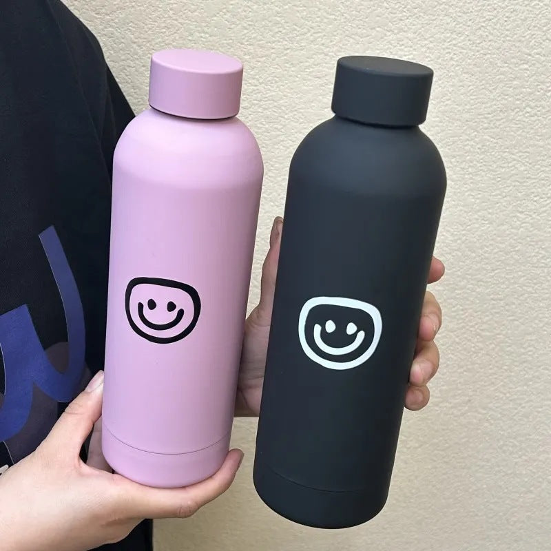 Damen Isolierflasche mit kreativem Smiley-Design Brehn