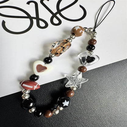 Themed Charm Beaded Phone Lanyard Brehn