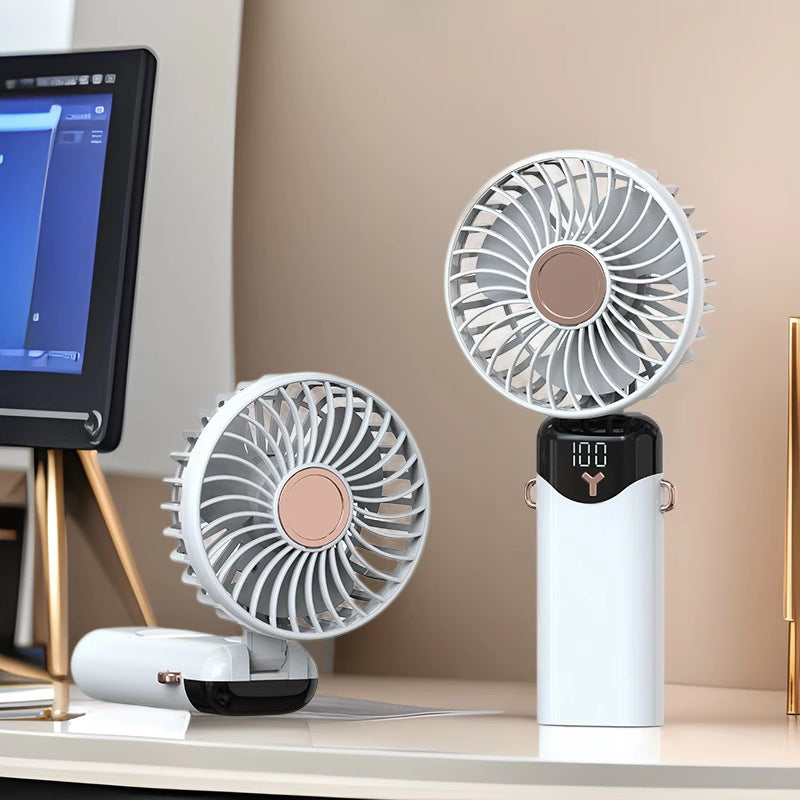 Tragbarer Akku-Ventilator mit Digitalanzeige Brehn