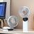 Tragbarer Akku-Ventilator mit Digitalanzeige Brehn
