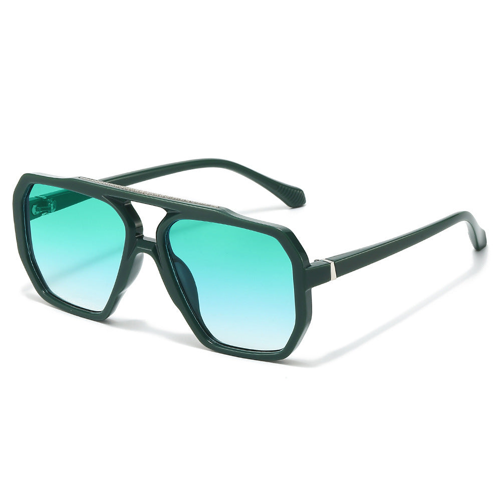 Oversized sechseckige Rahmen Sonnenbrille Brehn