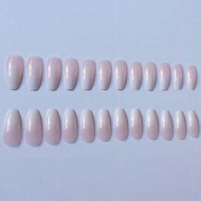 Elegante Faux-Mandel-Form Druck-Nägel