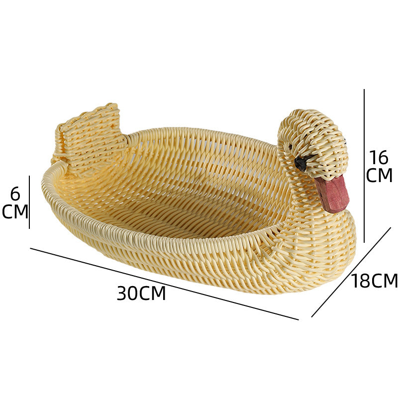 Unisex Geflochtener Dekorationskorb in Entenform Brehn