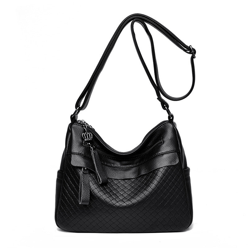 Texturierte gesteppte Schultertasche Brehn