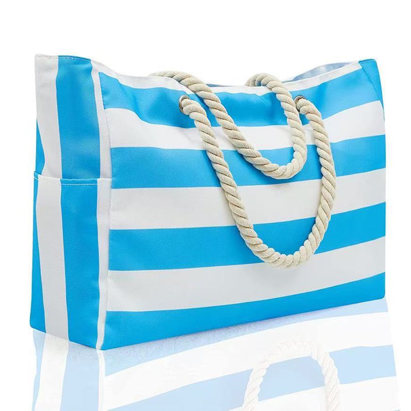 Strandtasche mit Robusten Seilgriffen Brehn