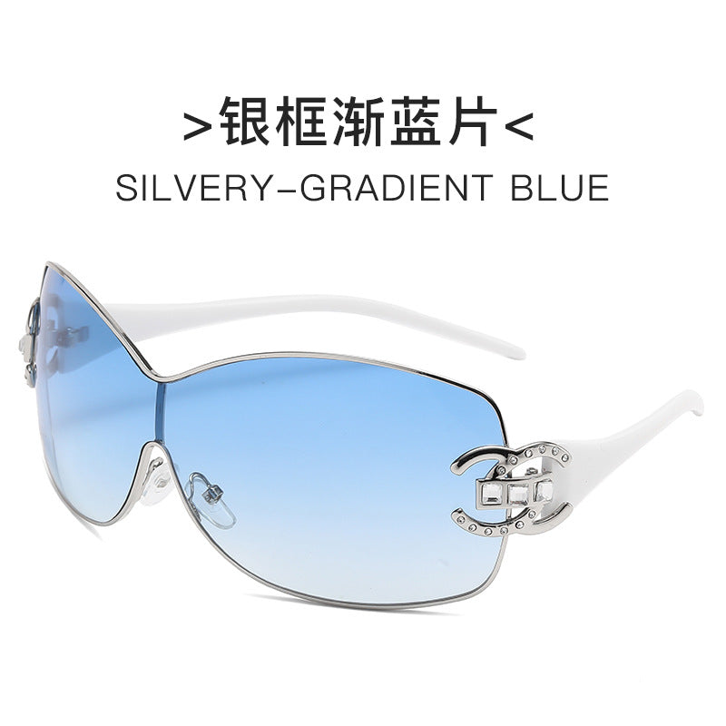 Damen Fashion-Sonnenbrille mit extravagantem Design und funkelnden Akzenten Brehn