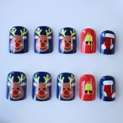 Festliche Kunstnägel mit Weihnachtsmotiven Brehn