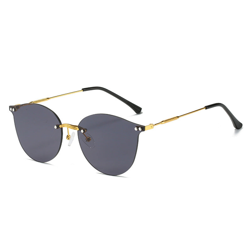Damen modische Sonnenbrille mit innovativem Metallrahmen und flexibler Nasenauflage Brehn