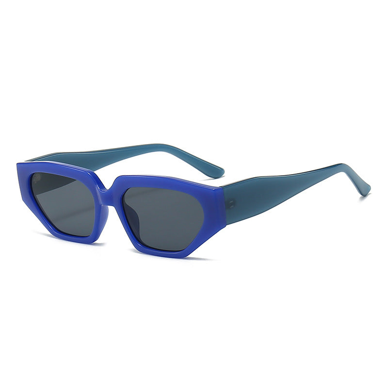 Damen Modische Sonnenbrille im innovativen polygonalen Design Brehn