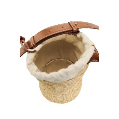 Handgefertigte Korbtasche mit Elegantem Lederträger Brehn