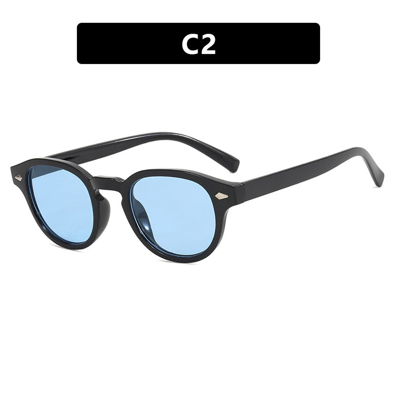 Damen runde Sonnenbrille mit elegantem Design und UV-Schutz Brehn