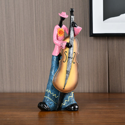 Harz Jazz Band Figurine - Vintage Musik Dekor Statue | Brehn