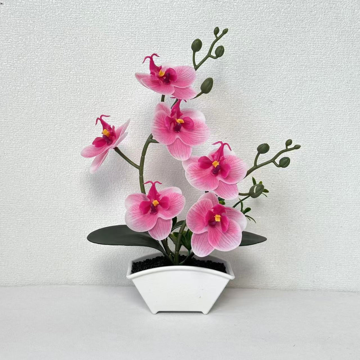 Realistische Dekorative Orchideen Pflanzenanordnung