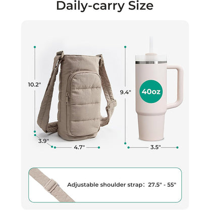 Isolierte Wasserflasche Hülle mit Tasche