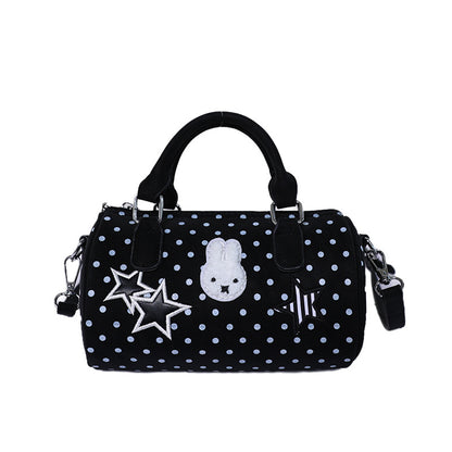 Spaß Bestickte Polka Dot Handtasche Brehn