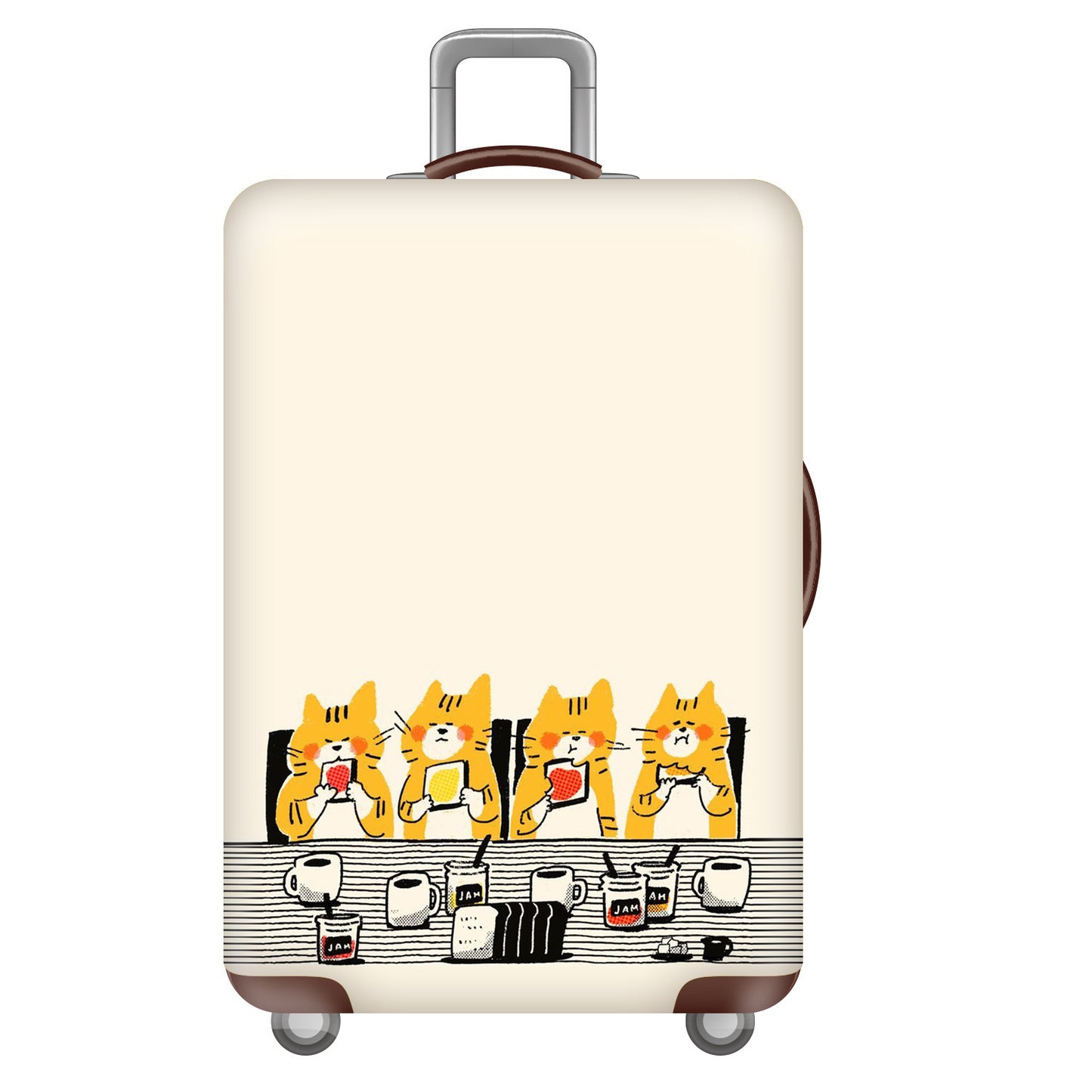 Damen Hartschalenreisekoffer mit kreativem Cartoon-Motiv Brehn