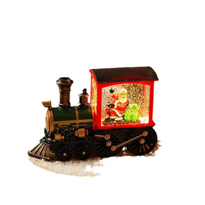 Dekorative Schneeball-Lokomotive Brehn