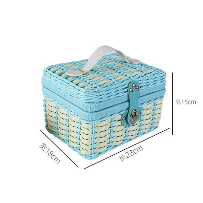 Handgefertigte Rattan Aufbewahrungsbox Brehn