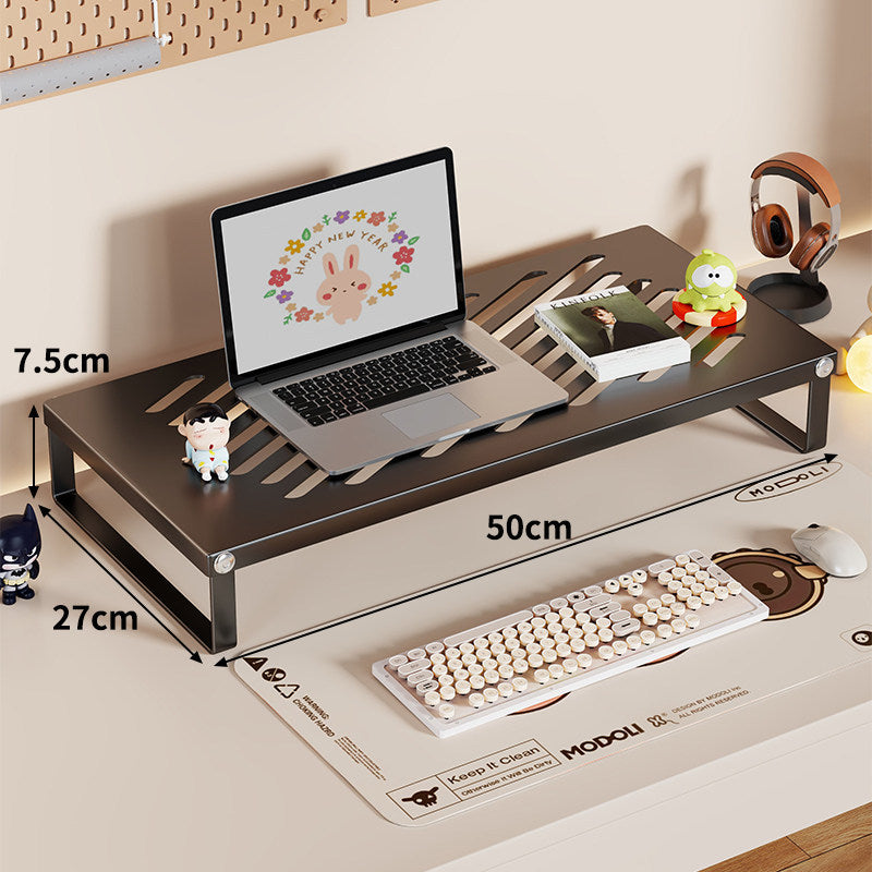 Ergonomischer belüfteter Metall-Laptop-Ständer mit Untertisch-Speicher