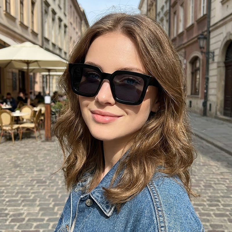 Damen Vintage Quadratische Sonnenbrille Brehn
